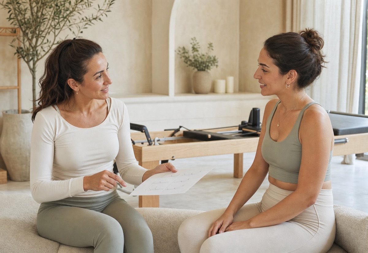 Pilates eğitmeniyle ücretsiz tanışma görüşmesi